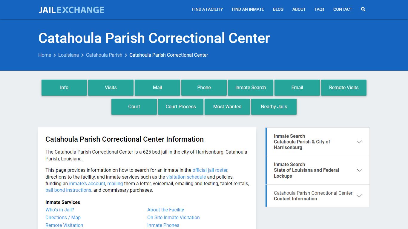 Catahoula Parish Correctional Center - Jail Exchange